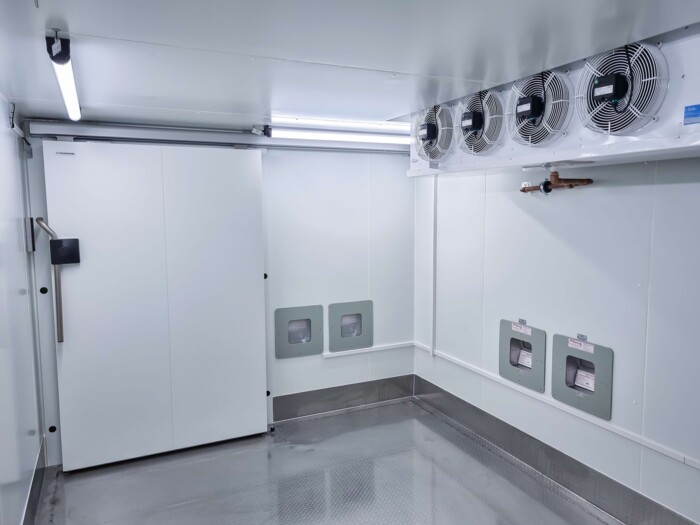 Low-temperature storage room from the inside